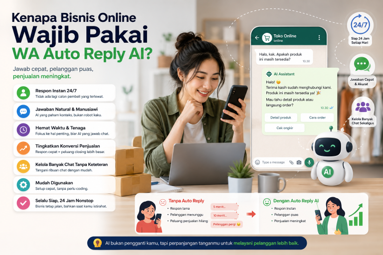 Kenapa Bisnis Online Wajib Pakai WhatsApp Auto Reply